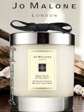 Jo Malone Wood Sage & Sea Salt Candle New Full Size Luxury Home Fragrance